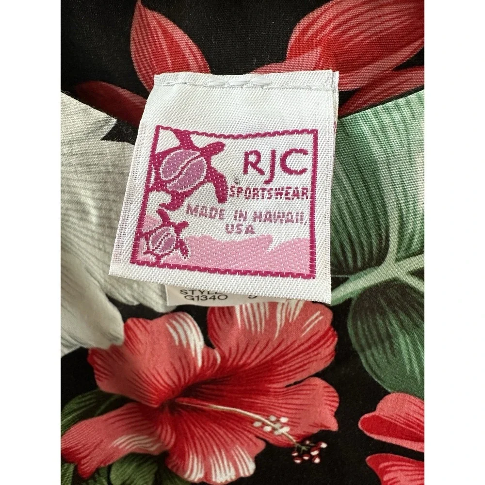 RJC Hawaiian Sun Dress Girls 5 Resort Travel‎ Vacation Tropical Colorful Black